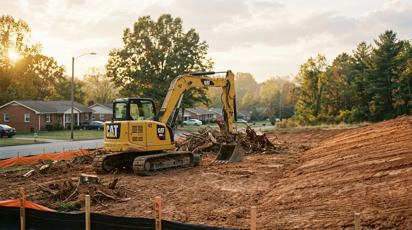 Heavy equipment and excavation service for land clearing in Johnson City Tennessee